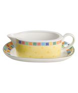 Villeroy &amp; Boch Twist Alea Limone Gravy Boat &amp; Underplate - $98.01