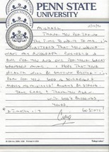 Craig Fayak Signed Handwritten Letter Penn State - £19.77 GBP