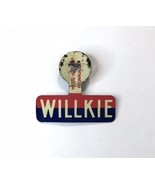 Vintage 1940 Presidential GOP Candidate Willkie Tin Lapel Pocket Campaig... - £9.48 GBP