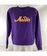 Vintage 90s Disney Aladdin Crewneck Sweatshirt Adult Sz L Purple with Se... - $132.56 CAD