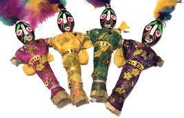 Lot of 3 New Orleans Voodoo Doll | Assorted Colors | New Orleans Voodoo Doll - £14.52 GBP