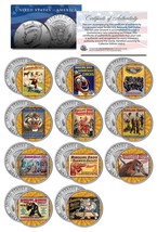 Ringling Bros &amp; Barnum Bailey Circus Vintage Posters Jfk Half Dollar 11-Coin Set - £44.04 GBP