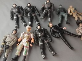 Bulk Lot of 3 1/2&quot; Action Figures Military (Qty 10) - $44.70 MXN