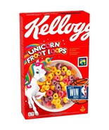 EUROPEAN Kellogg&#39;s UNICORN Fruit Loops cereal 375g-LIMITED Edition-FREE ... - £15.25 GBP