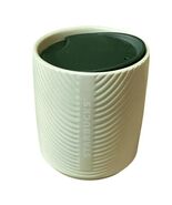 Starbucks White Pearl Pearlescent Ribbed Ceramic Coffee Tumbler Mug 8oz - $31.21 CAD