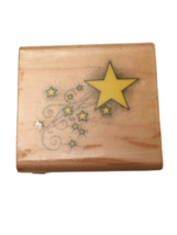 Hero Arts Big Star Stream Rubber Stamp Shooting Stars Holiday Crafts Card Making - $4.99