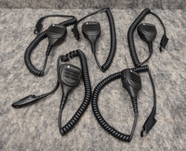 5 x Motorola PMMN4027A Shoulder Lapel Mic HT1250 HT1550 HT750 Rotating C... - $69.99