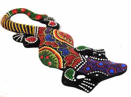 Terrapin Trading Fair Trade Wall Art: Animal Wooden Carving. Hand Painted Gecko  - £12.46 GBP