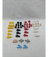 Lot Of (53) Wooden Board Game Sea Meeple Tokens Boat Shark Wave Jellyfish - $336.68 MXN
