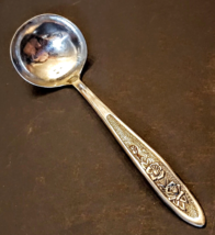 Solid Gravy Ladle Stainless Country Garden EKCO ETERNA SILVER 7&quot; Floral ... - £9.25 GBP