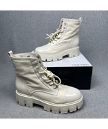 Y2k Nine West Women&#39;s Chunky Combat Boots Platform Lace Up Size 10 Gothi... - $71.19