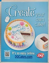 Dairy Queen Poster Create Your Own Cake 22x28 dq2 - £63.49 GBP