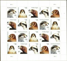 Birds of Prey Sheet of Twenty 85 Cent Postage Stamps Scott 4608-12 - $44.95