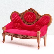 AirAds Dollhouse Furniture 1:12 Miniature Elegant Classic Sofa Couch Settee - £9.84 GBP