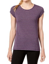 allbrand365 designer Womens Plus Size Cutout Back Athletic T-Shirt,Eggpl... - $21.29