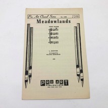Songbook Meadowlands Pro Art Choral Series for Male Voices &amp; Piano - $9.89