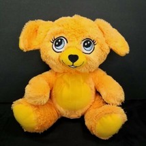 Puppy Dog Orange Bow Tie Stuffed Animal Soft Eyes Halloween 10&quot; NEN - £11.93 GBP