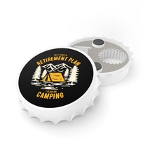Bottle Opener with Magnetic Back and Unique Bottle Cap Shape | Perfect for Home, - £13.17 GBP