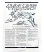 1986 Cunard Cruise Ship Lines Advertisement Sagafjord Alaska Vintage DWX10B - $34.84 CAD