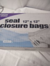 SEAL CLOSURE BAG-Skilcraft ZF-008 22MIL 12&quot;x12&quot;  1 Case = 500 Bags - $57.90