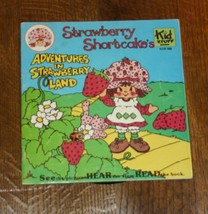 1980 Strawberry Shortcake&#39;s Adventure In Strawberry Land Book 45RECORD Kid Stuff - £6.86 GBP