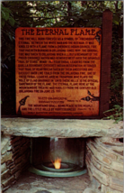 Vtg Postcard, The Eternal Flame at Mountainside Theatre, Cherokee Reservation NC - £4.68 GBP