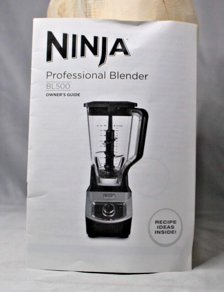 Ninja Professional Blender Kitchen System BL500 Owner’s Guide Manual ONLY - $5.84