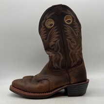 Ariat Heritage Roughstock Mens Brown Leather Pull On Western Boots Size 10 EE - £39.51 GBP