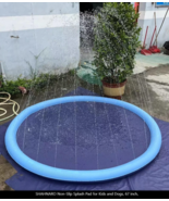 Non-Slip Splash Pad - 67 in Splash Sprinkler Pad for Dogs Kids Toddlers ... - $20.89 CAD