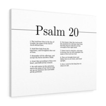   We Will Rejoice In Thy Salvation Psalm 20 Bible Verse Canvas C - £60.93 GBP+
