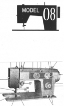 Sears Kenmore 08 manual sewing machine instruction ENLARGED - £10.22 GBP