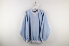 Vintage 90s Streetwear Womens XL Blank Striped Crewneck Sweatshirt Light... - $44.50