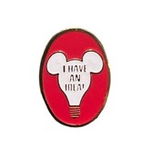 Vintage 1986 Disney  I HAVE AN IDEA  Mickey Mouse Red Lightbulb Cast Mem... - £51.35 GBP