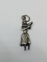Vintage Sterling Silver 925 Lady with Skirt Charm - £7.80 GBP