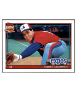 1991 Topps Andres Galarraga Montreal
  Expos Baseball Card GMMGC - $2.00 CAD