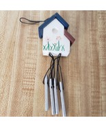  Mini Birdhouse Windchime Hanging Ornament - £4.70 GBP