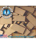 25mm x 50mm MDF Wood Bases x 15 Rectangles Laser Cut FAST SHIPPING US SE... - $2.96