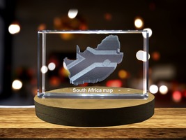 LED Base included | South Africa 3D Engraved Crystal 3D Engraved Crystal - $39.99+