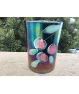 NORTHWOOD Cobalt Glass Hand Painted Tumbler SIGNED  Circa  1905  Antique... - $217.56 MXN