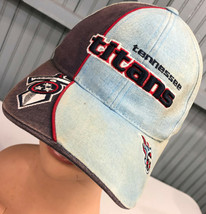 Tennessee Titans Beat Up Discolored NFL Reebok Adjustable Baseball Hat Cap  - $15.23