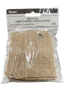 Darice Burlap Creative Tags 15-Pack 1.8&quot;x3.5&quot; For Crafts &amp; Gifts - $2.88