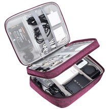 Electronic Bag Travel Cable Accessories Bag Waterproof Double Layer Elec... - £29.84 GBP