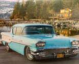 1958 Pontiac Chieftain Antique Classic Car Fridge Magnet 3.5&#39;&#39;x2.75&#39;&#39; NEW - £2.86 GBP