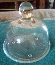 GLASS COVERED BUTTER/CHEESE DISH - £17.65 GBP