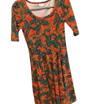 LuLaRoe Nicole Dress M Floral Print Multicolor Mid-Length NWT - $28.80