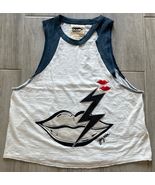 Jazmin Chebar White Lips print 100% Cotton T-Shirt Size 1 (US Small) NWOT - $350.12 MXN