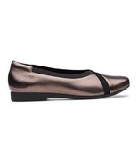 Clarks Pebble Metallic Un Darcey Ease Leather Flat Size 6M NEW - $24.74