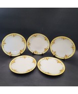 Lot Of Five (5) Antique c1900 T&amp;V Limoges France HandPainted Yellow Sala... - $121.61 CAD