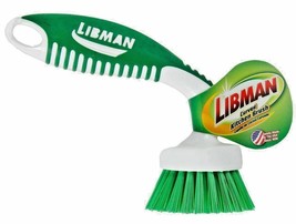 Curved KITCHEN sCrUb BRUSH rOund Dish scrubber w 5&quot; Rubber Grip Handle L... - $18.11