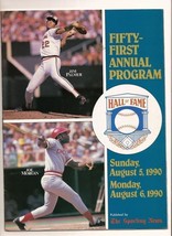 1990 51st Baseball Hall Of Fame Induction Program - £26.88 GBP